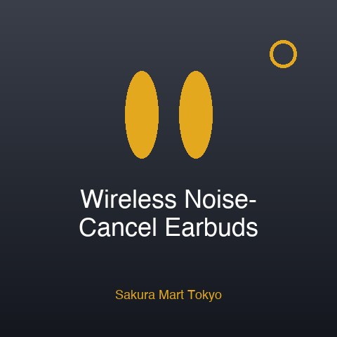 Wireless Noise-Cancelling Earbuds
