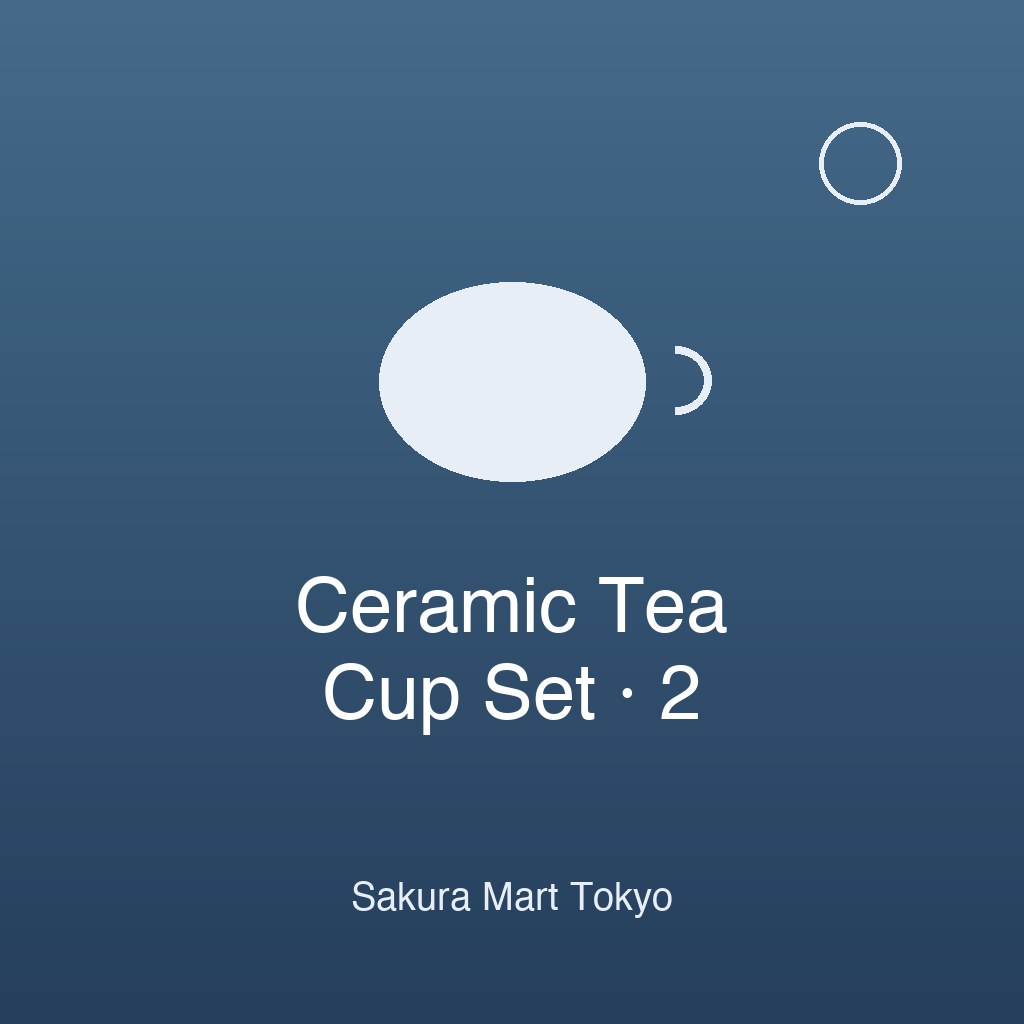 Ceramic Yunomi Tea Cup Set (2)